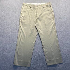ORVIS Men's Dress Pants Size 34 Green‎ Flat Front,Pockets,Preppy